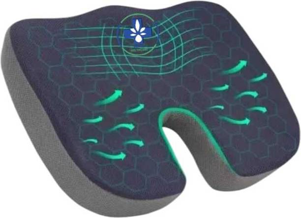 BRIJJ HELTH CARE Tailbone Coccyx Memory Foam Soft Seat Cushion for Sciatica, Back Pain Relief Cervical Pillow