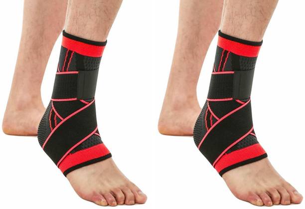 Leosportz (2 pic)Adjustable Ankle Brace for Injury and Pain Support Ankle Support