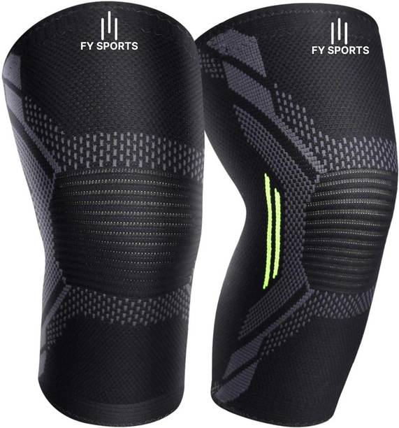 Mulkraj Ortho 2 Pack Knee Cap, Support Compression Sleeve Unisex, Running, Gym, Hiking308 Knee Support