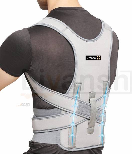 LIYANSH Neoprene Premium Back Brace Shoulder Belt (MEN & WOMEN) Posture Corrector