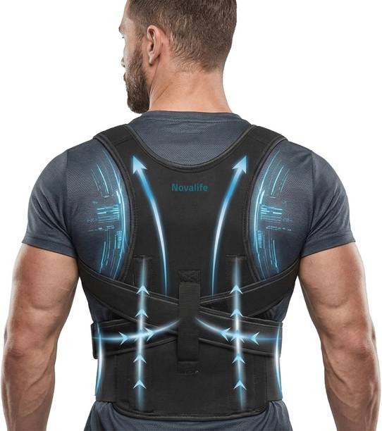 Novalife Posture Corrector for Men & Women Adjustable Back Support Belt Posture Corrector