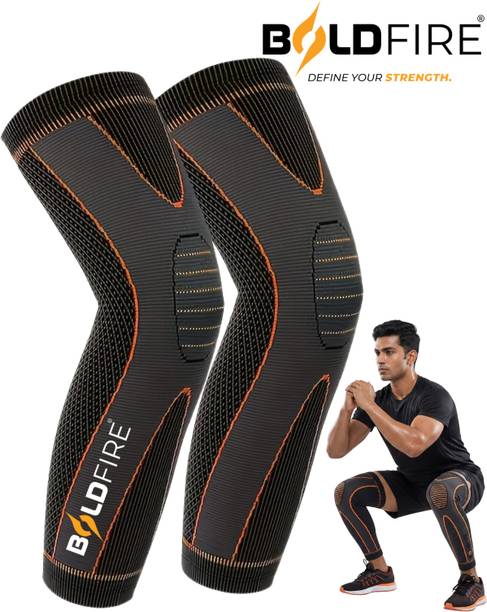 BoldFire Full Leg Sleeve, Knee Braces for Knee Pain Women & Men, Knee Compression Sleeves Knee Support