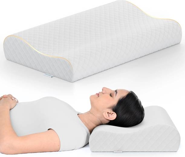 HOSPIKART Gel Memory Foam Cervical Pillow for Neck & Shoulder Pain (Standard, Pack of 1) Cervical Pillow