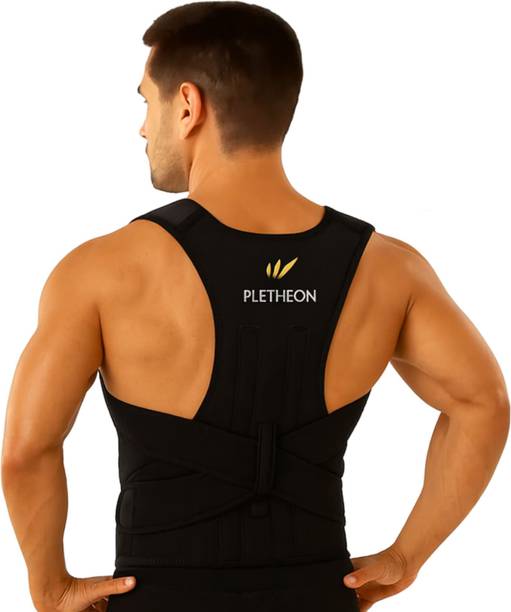 PLETHEON Posture corrector belt for men and women for back pain back (FREE SIZE) Back / Lumbar Support