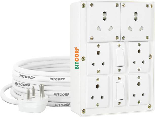 BITCORP 2.5MM-6+2-MultiSoc-16ATop-3M 6  Socket Extension Boards