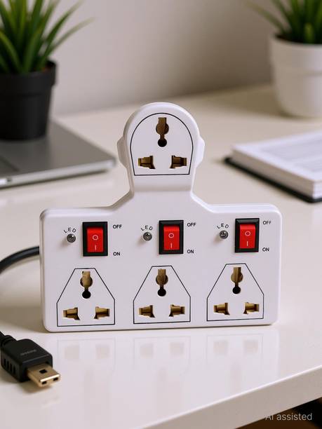 DIGWAY 4 UNIVERSAL SOCKET 3 SWITCH MULTI PLUG EXTENSION BOARD 4 Socket Extension Boards
