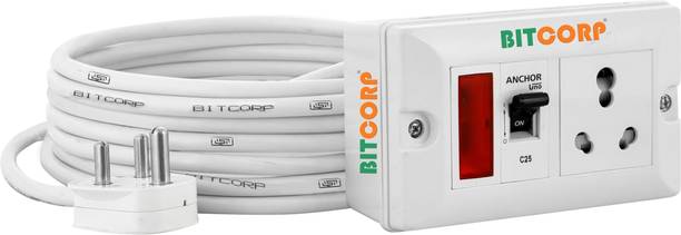 BITCORP 1.5MM-4Mod-1+1MCB-16ATop-3M 1  Socket Extension Boards
