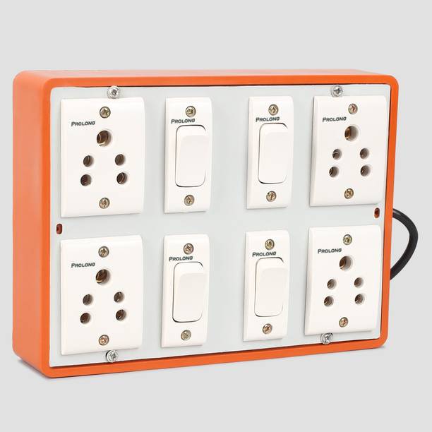 PROLONG 4 Socket & 4 Switch Extension Board With 3 Yard/2.7 Metre Wire 4  Socket Extension Boards