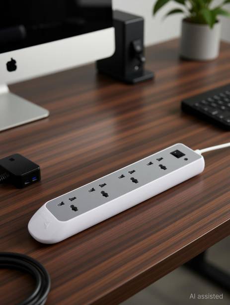 Syska 4 Way power strip 4  Socket Extension Boards
