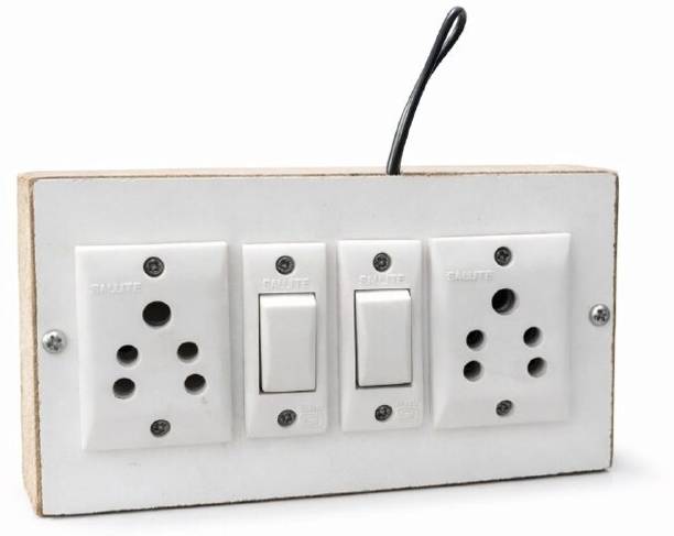 NGe Modular Switch Board Plate | 4 Socket Extension Board with Switches 4  Socket Extension Boards