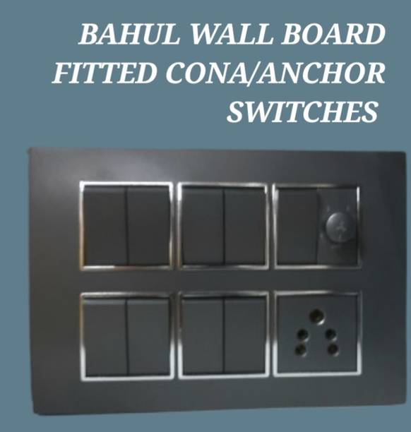 बहुल WALL BOARD SUITABEL FOR ELECTRIC FITTING OPEN OR UNDERGROUND BOTH 1 सॉकेट सर्ज रक्षक