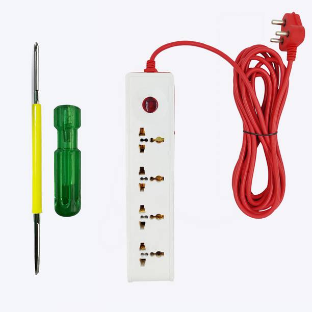 Walkers WKCB192M1 4 Socket and 1 Switch Power Extension Board with 2in1 Screwdriver 4  Socket Extension Boards