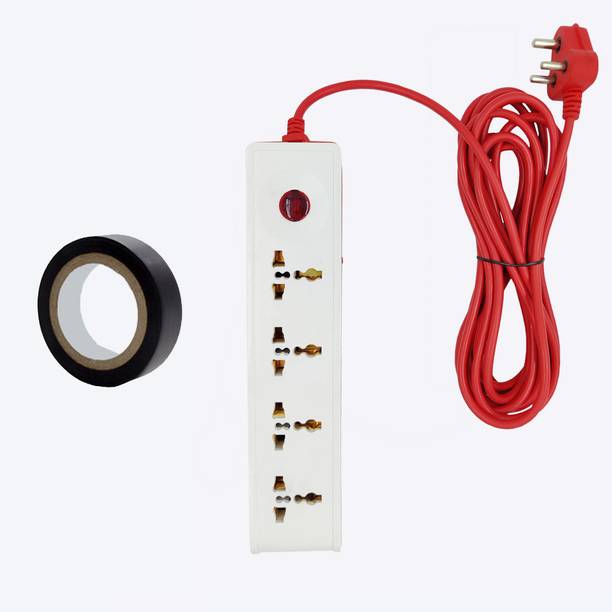 Walkers WKCB191M1 4 Socket and 1 Switch Power Extension Board with Electrical Tape 4  Socket Extension Boards