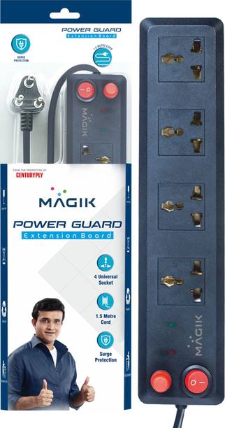 Magik Power Guard Spike Guard 4  Socket Extension Boards