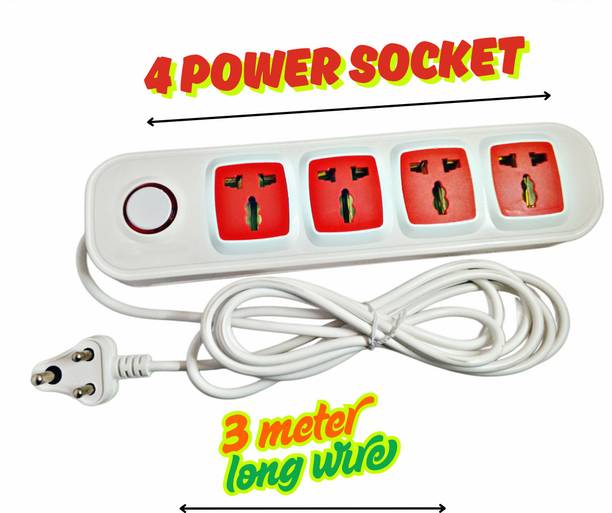 Sanhan 4-Socket Universal Extension Board with Power Switch 4  Socket Extension Boards