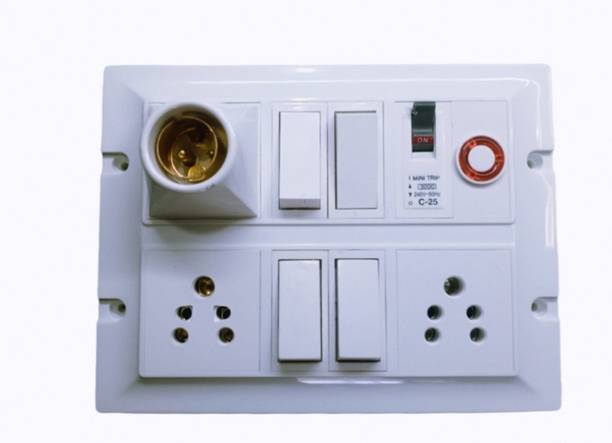 BAHUL Holder fitted extension board with wire small plug 3  Socket Extension Boards