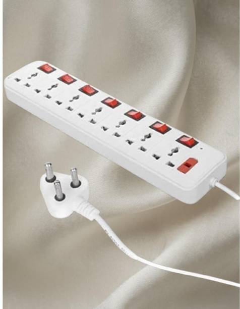 VNG 7-Socket Surge Protector Power with Heavy-duty cord 7  Socket Extension Boards