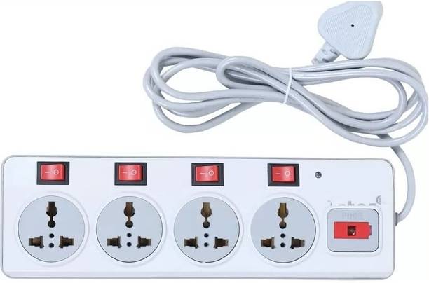 D-DEVOX GREY SB-4+1 Boards 10AMP Surge Protector Power Strip Multi Sockets 4  Socket Extension Boards
