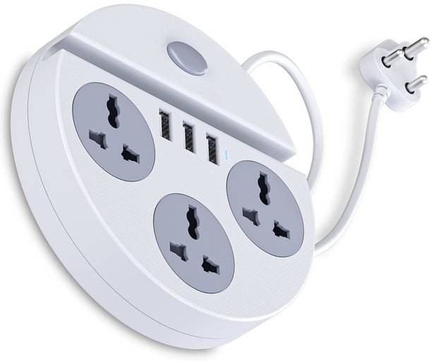 DEGNO Power Plate 1500W with Mobile Holder with USB Charger 3AC Socket + 3USB Port 6 Socket Extension Boards