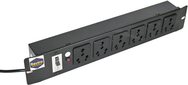 bectro 5/15 ampere Socket Networking & Server Rack With Power Cord -1.5 Mtr, 6  Socket Extension Boards
