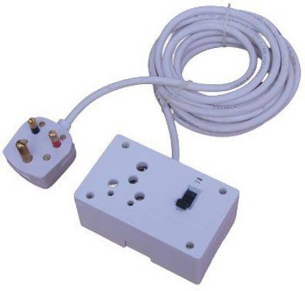 FLANKER Surge Protector 3 MTR Longwire With Master MCB Switch and Universal Socket Extension Board 1  Socket Extension Boards