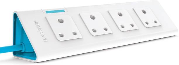 ANCHOR Anchor by Panasonic 22061 6A Power Strip 4 Socket Spike Guard with 1 Switch 4  Socket Extension Boards