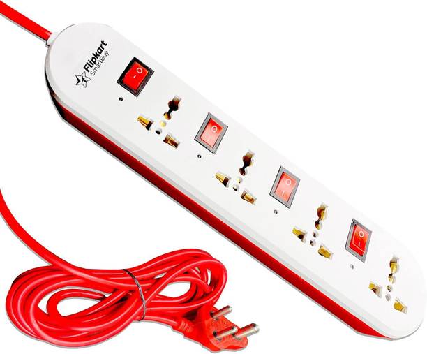 Flipkart SmartBuy Extension Board, Led Indicator, Individual Switches Cord 2.8 Meter 6 A 4  Socket Extension Boards