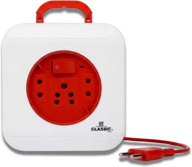 CLASSICTIME A-08 Attaichi Type 3-Socket Extension Board, Available in 8m Cord Lengths 3  Socket Extension Boards