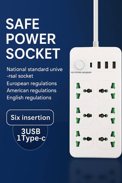 FERVIK Power Plate 2500W 4 + 6  Socket Extension Boards