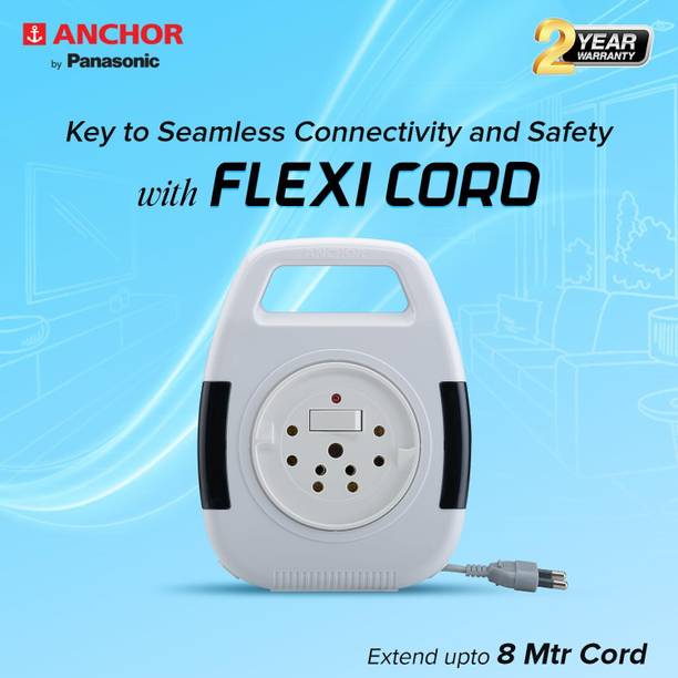 अंचोर Cherry Flexicord 3 Socket Box with Indicator & Handle [ 5218 ] 3 सॉकेट सर्ज रक्षक