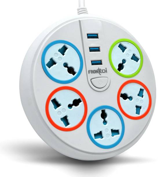 Frontech FRONTECH Power Connector with 3 USB Ports 5 Socket Extension Boards