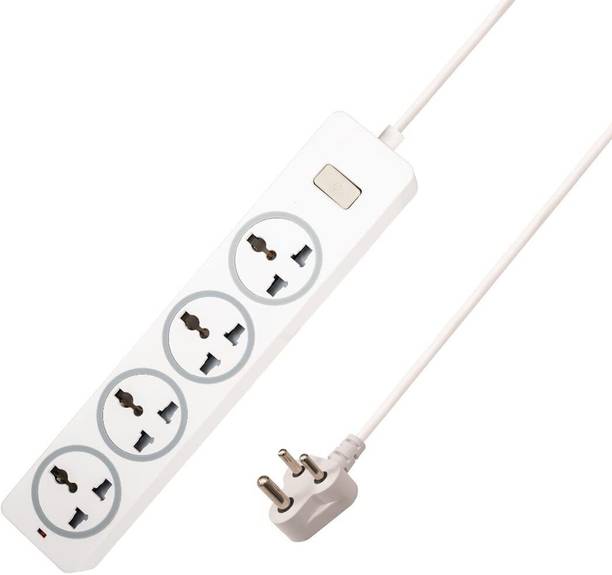 EMBox 10A Extension Board with Master Switch-Multi Plug Socket 4  Socket Extension Boards