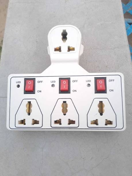 DRX MARKETING 4/ UNIVERSAL SOCKET 3 SWITCH MULTI PLUG EXTENSION BOARD MX-29 4  Socket Extension Boards