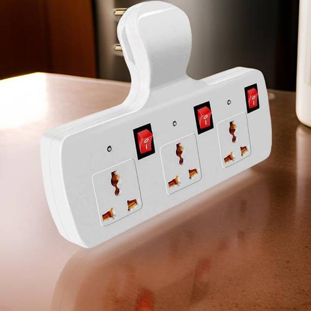 TOOLART Extension Board Multi Plug Universal Adaptor (cordless) 6A Three Pin Socket Sy 3  Socket Extension Boards