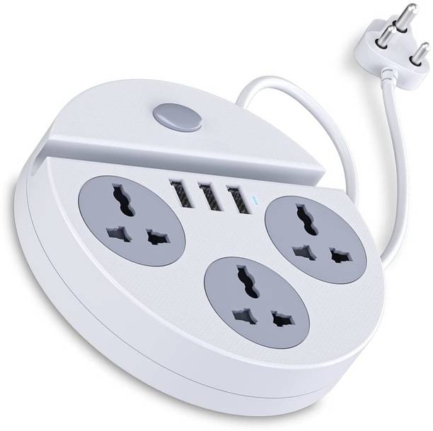 DEGNO 1500w Power Plate with Mobile Holder with USB Charger 3AC Socket + 3USB Ports 6 Socket Extension Boards