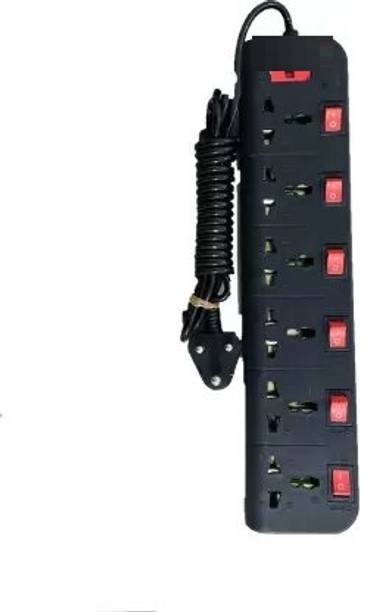 SOYEN SB 6 Socket Extension Cord With 6 Switches COPPER WIRE 6  Socket Extension Boards