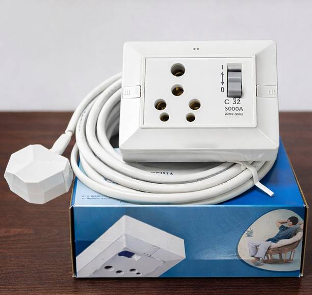 HexaGear 32 Amp Power Board with Auto Trip MCB | High Load Protection, 2  Socket Extension Boards