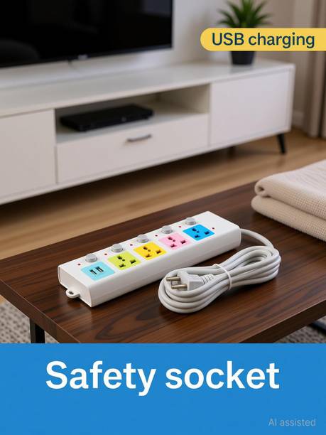 FERVIK Power Plate 2500W 2 + 4 Socket Extension Boards