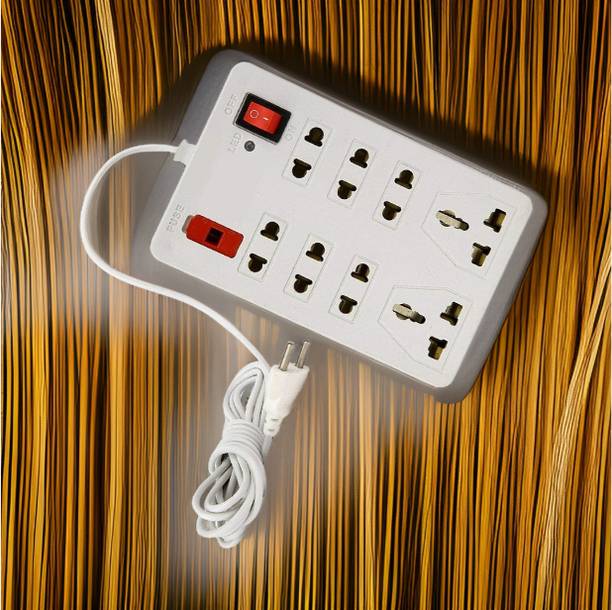 LifoDora 8 Sockets 2 Switches(Cord Length 2 Meters) 8 Socket Extension Boards LN 8  Socket Extension Boards