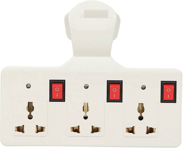 LifoDora (White) 6 amp (packof 1pcs) 3 Socket Extension Boards (White, 0 m) FGY 3  Socket Extension Boards