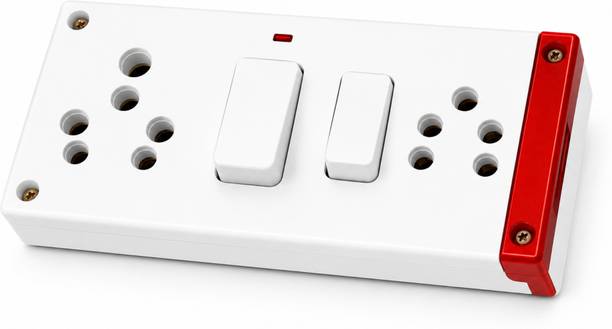 WAYNEX Made the smart way 2 Socket Extension Board with Dual Switch Heavy Duty Power Strip 2  Socket Extension Boards