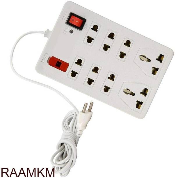 RAAMKM CD_L_962_8 Plug Point Light Extension 8 Socket Extension Boards 8  Socket Extension Boards