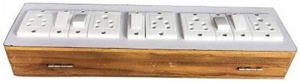 Buyistic Wooden Extension Board 5  Socket Extension Boards