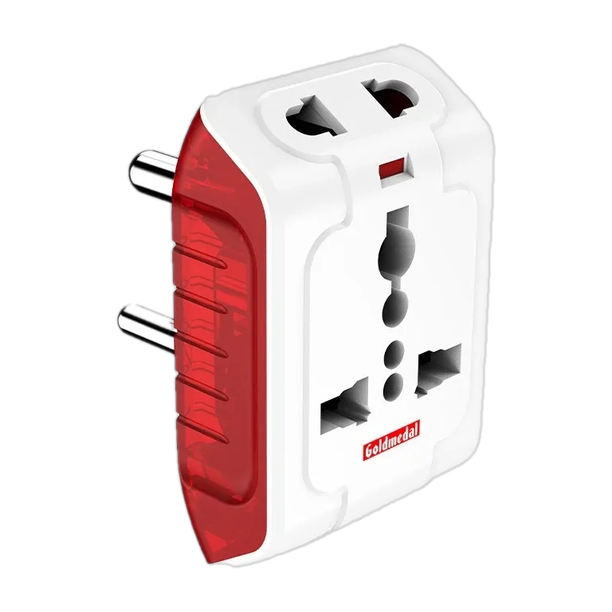 Goldmedal Spice Multi Plug | Travel Adaptor | 1  Socket Extension Boards