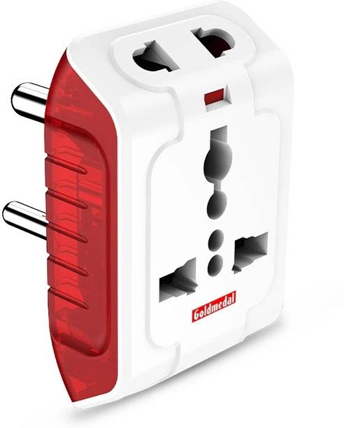 Goldmedal Spice Multi Plug | Travel Adaptor | 1  Socket Extension Boards