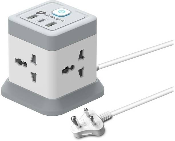 Ultraprolink Cube Extension Board Surge Protector|2 USB-A,QC3.0 & 1 Type C Port PD 20W UM1050 4  Socket Extension Boards