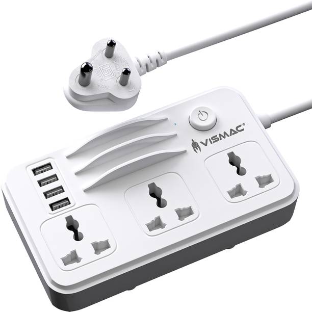 vismac Power Extension Board with 2300W Load Capacity with 7  Socket Extension Boards