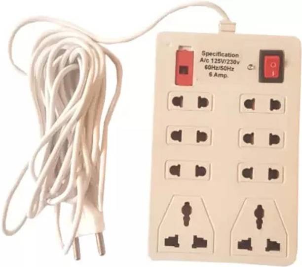 GLUCKLICH One Plush Eight Extension Board 8 Socket Extension Boards 8  Socket Extension Boards