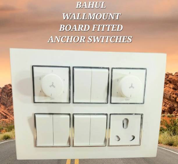 बहुल Modular wall board with ANCHOR SWITCHES 1 सॉकेट सर्ज रक्षक