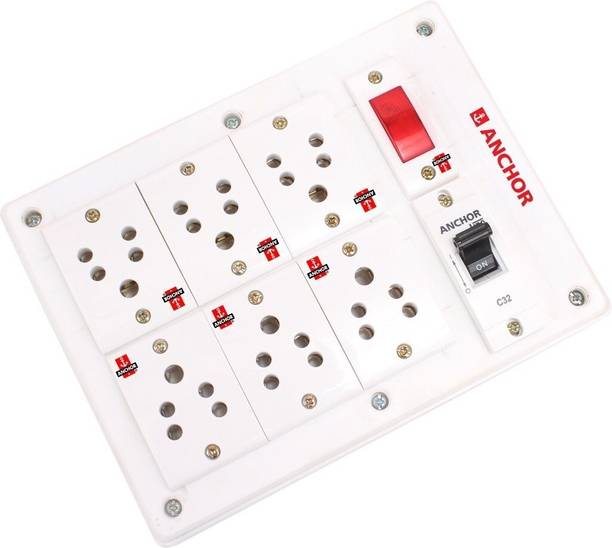 ANCHOR 6 SOCKETS WITH CONA MCB EXTENSTION 6  Socket Extension Boards